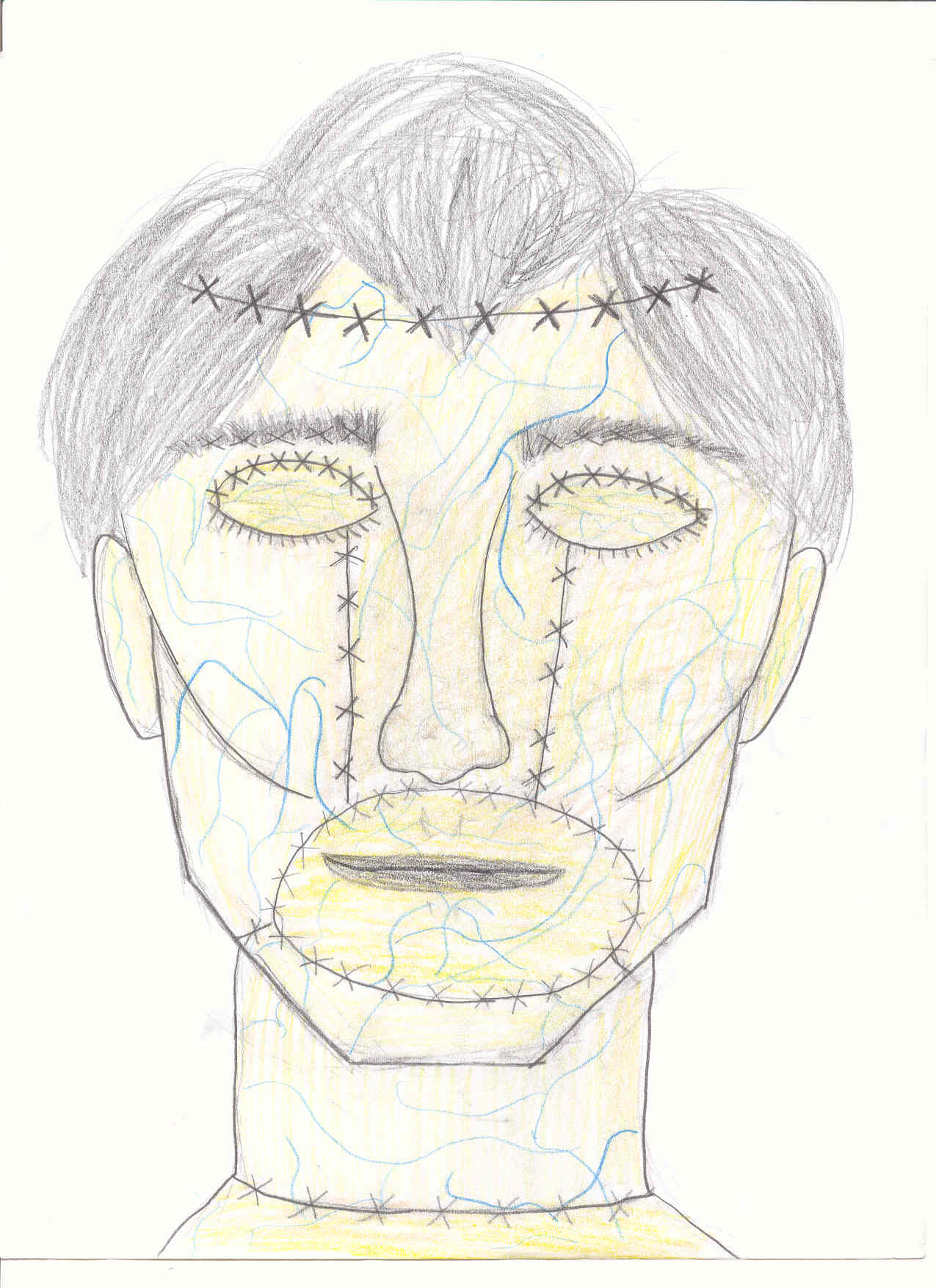 Frankenstein sketch 3 Frankenstein sketch 3